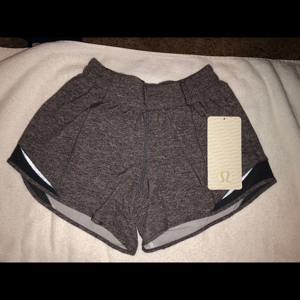 Lulu lemon grey hotty hot shorts